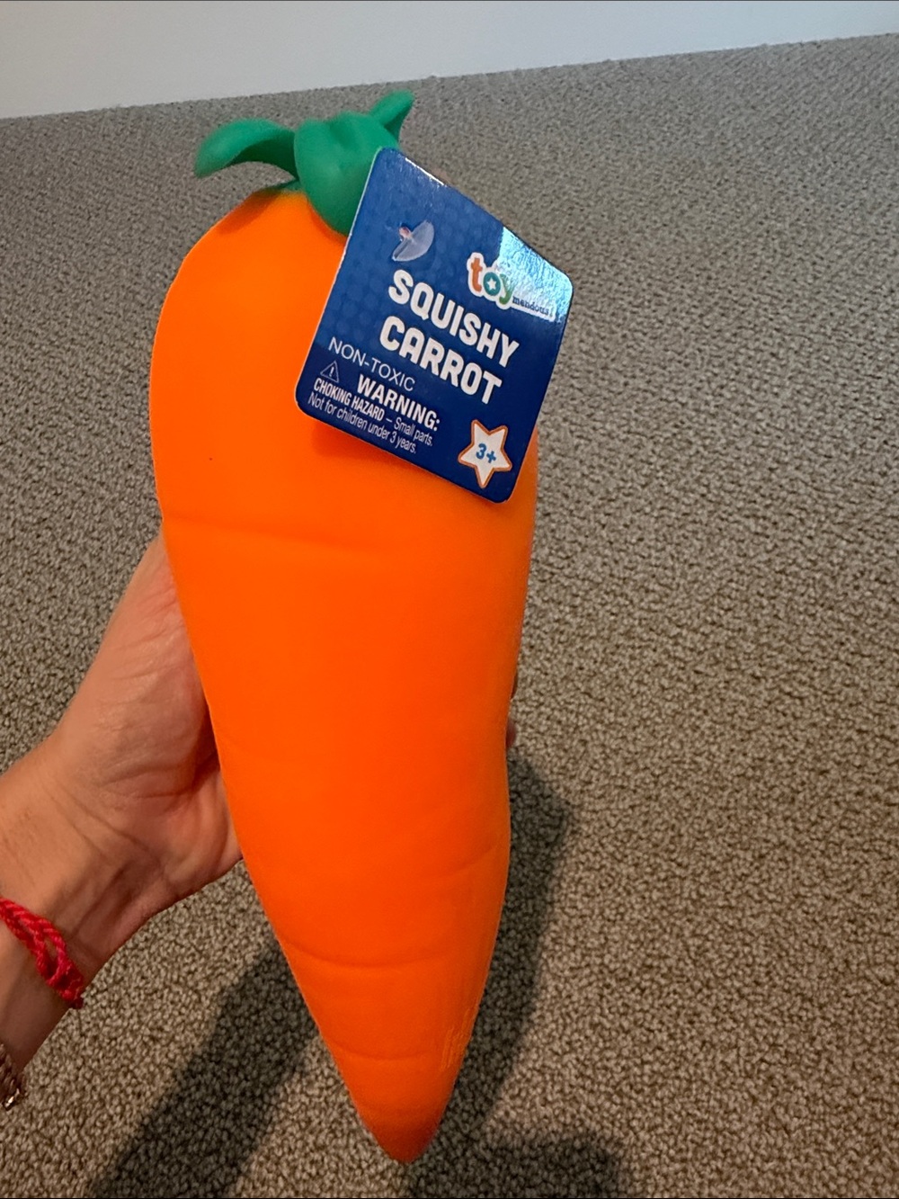 Squishy Carrot Kids Toy - Orange